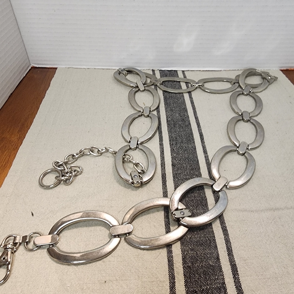 Women's Silver Link Chain Belt
